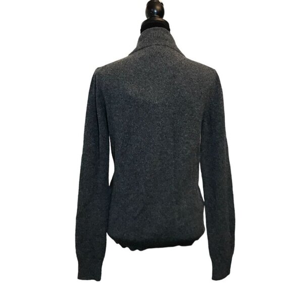 Sandro Paris Italian Yarn Alpaca/Wool Blend Zip Sweater Jacket - Size Small - Picture 3 of 9